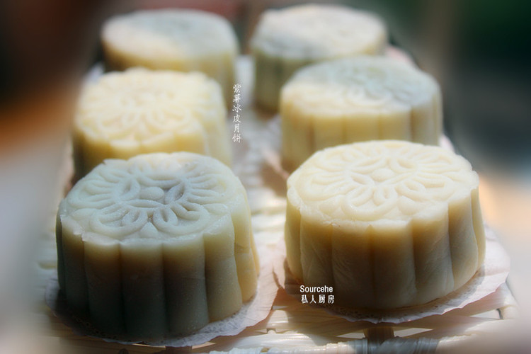 紫薯冰皮月饼的做法