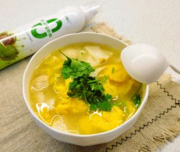 #纳福汇轻松喷出美味#营养美味的～猴头菇鸡蛋汤的做法