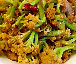 老丁的私房菜-干锅花菜 的做法