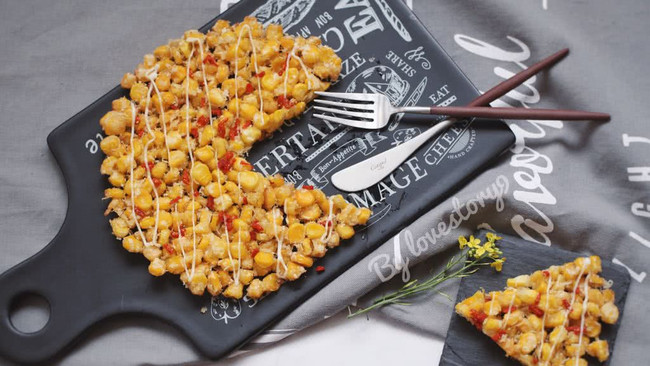 枸杞玉米烙#发现粗食之美#的做法