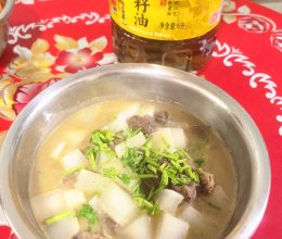 #中秋跟着金龙鱼外婆乡小榨菜籽油一起吃香喝辣#清炖牛肉萝卜的做法