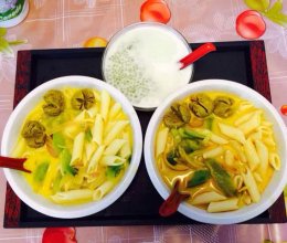 咖喱長通粉的做法