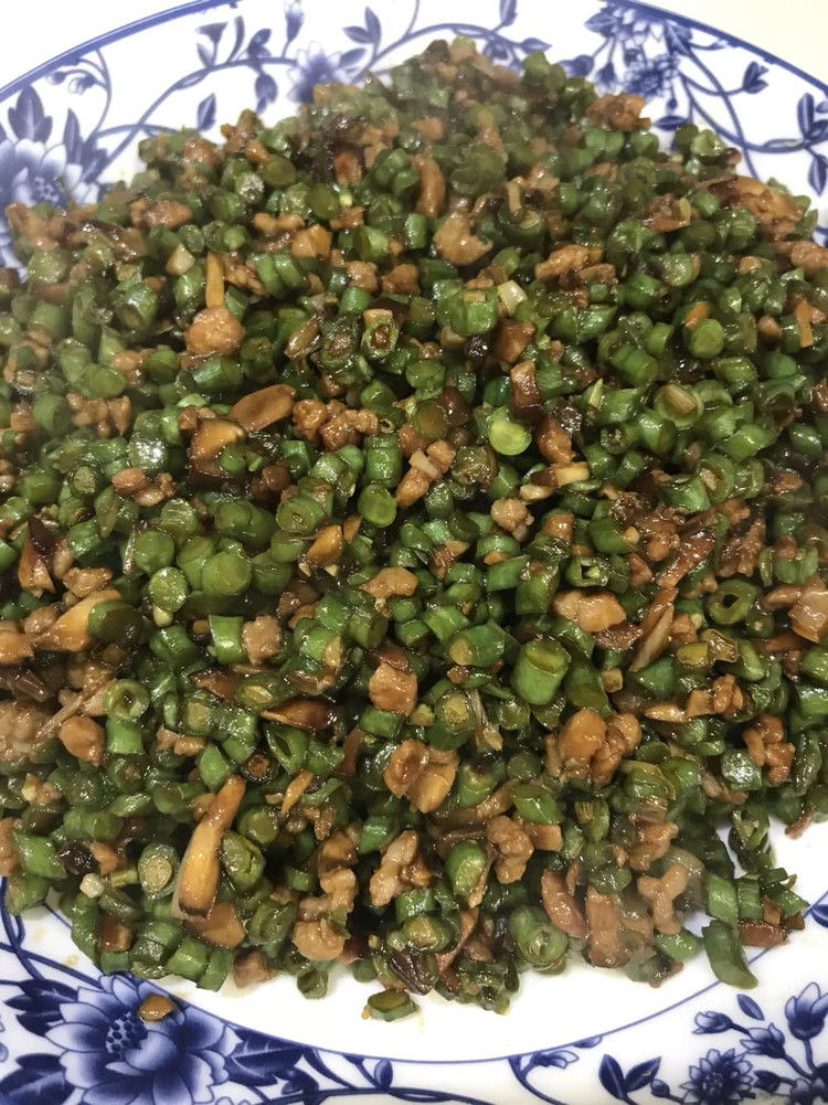 肉沫（酸）豆角的做法