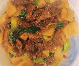 牛肉丝炒年糕的做法