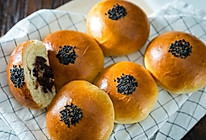 牛奶蜜红豆小餐包-面包机免油版的做法