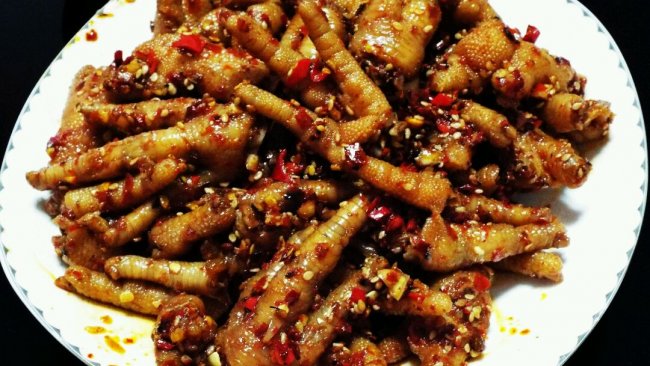 干拌鸡脚的做法
