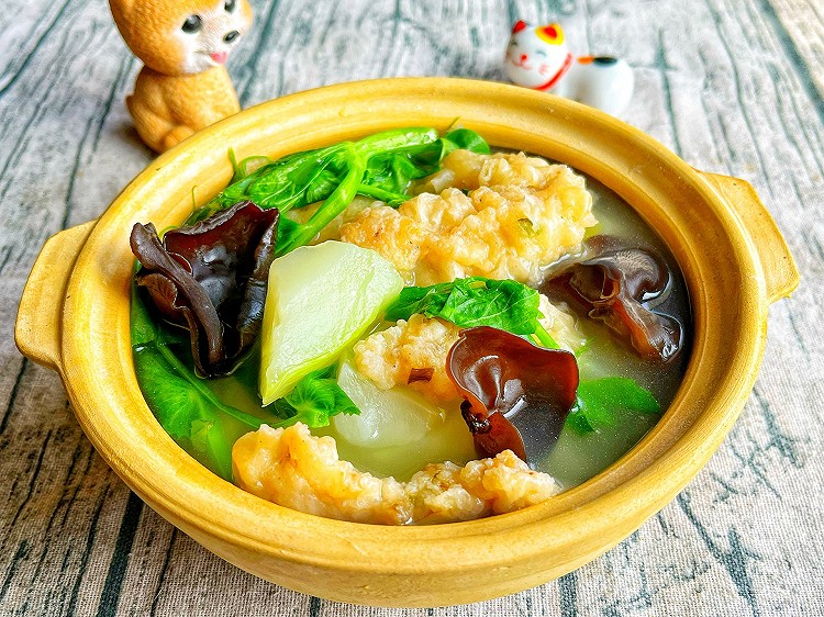 菜苔豌豆尖汤的做法
