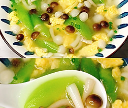 #一周减脂不重样#汤鲜味美！巨好喝的丝瓜菌菇汤！的做法