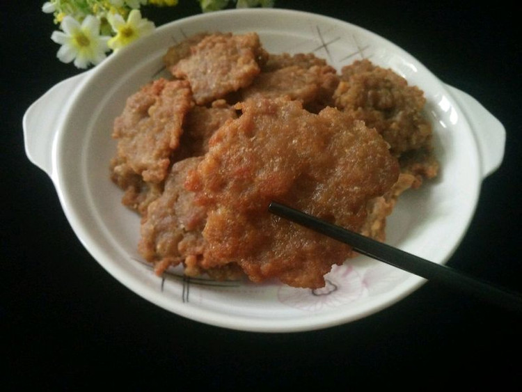 番薯粉煎肉饼的做法