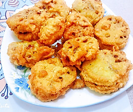 酥炸藕夹的做法