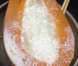 冰糖木瓜牛奶燕窝的做法