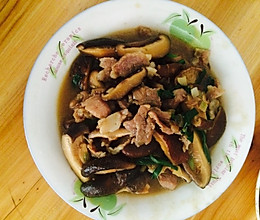 蚝油香菇炒肉片的做法