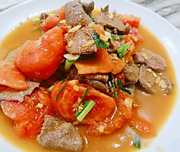 番茄炒猪肝的做法