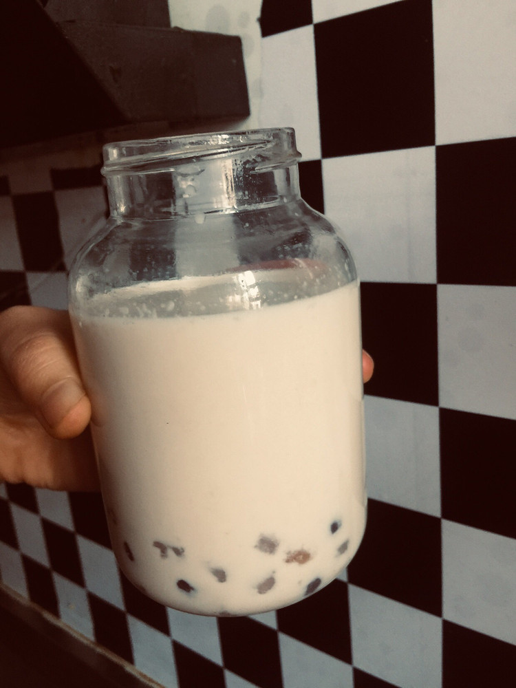 芋圆无啵啵奶茶的做法