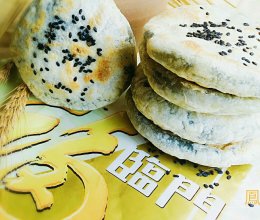 滋润补肾黑芝麻饼#福临门好面用芯造#的做法