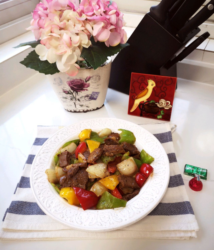黑椒牛肉粒的做法