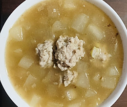 #减脂#冬瓜汆羊肉丸子的做法
