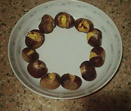 盐炒板栗的做法