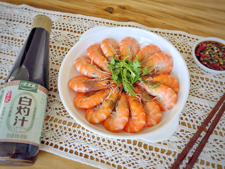 白灼虾的做法