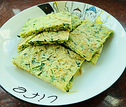 超快手～韭菜鸡蛋饼的做法
