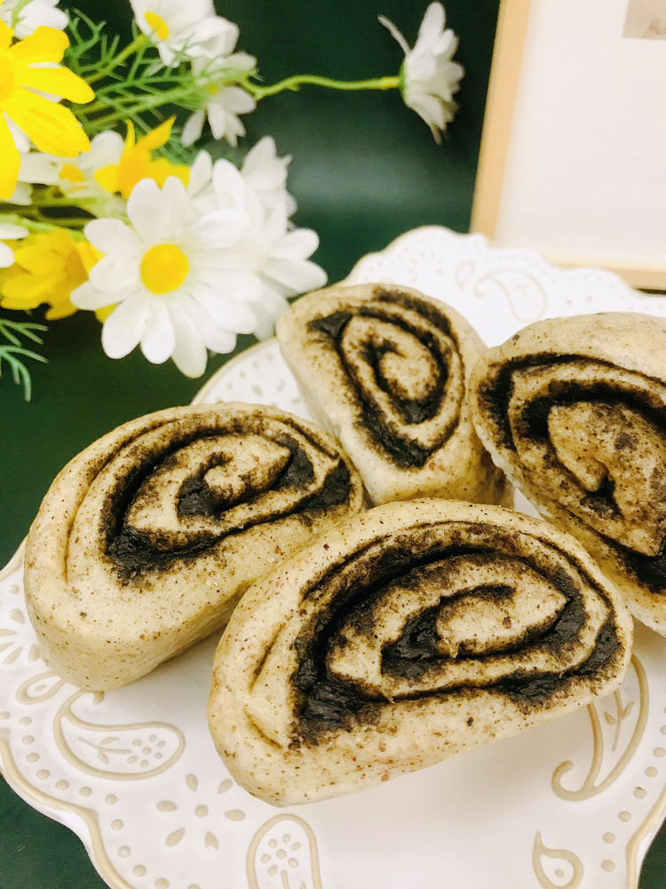 黑芝麻全麦卷的做法