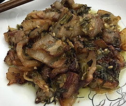 酸菜炒香煎五花肉的做法