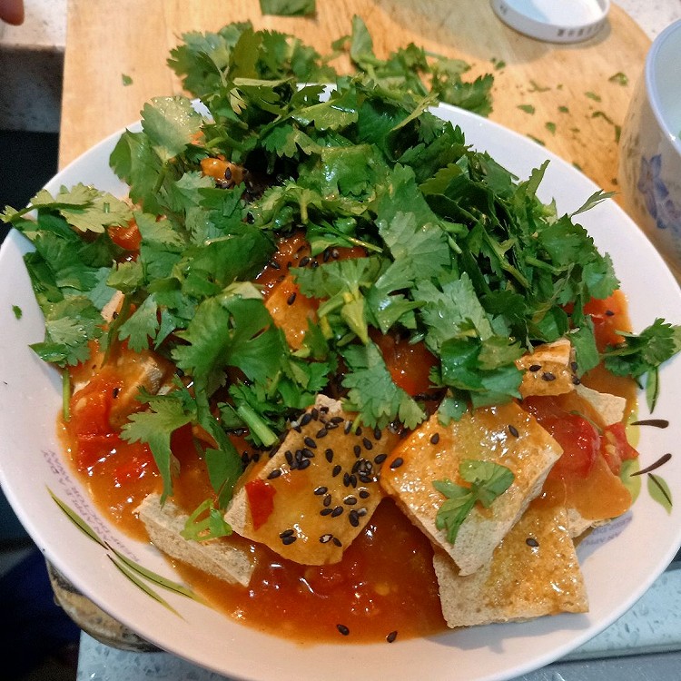 酸辣口儿的炸豆腐的做法