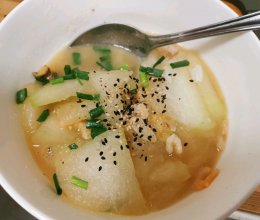 夏日必备的金钩虾米冬瓜的做法