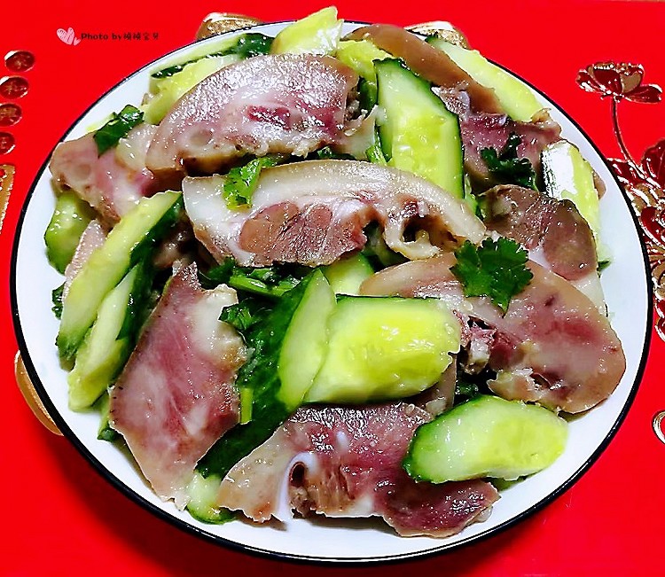 黄瓜凉拌猪头肉的做法