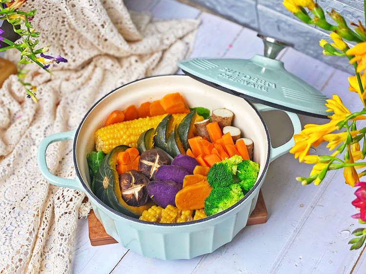 健康低脂的粗粮蒸菜的做法