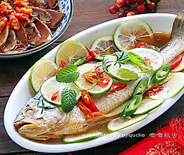 泰式青柠檬蒸鱼#盛年锦食·忆年味#的做法