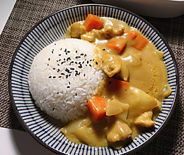 咖喱鸡腿饭的做法