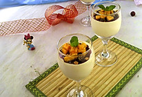 芒果巴巴露#爱的周年庆#的做法