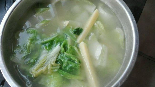 小白菜炖土豆的做法