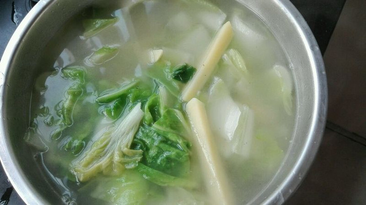 小白菜炖土豆的做法