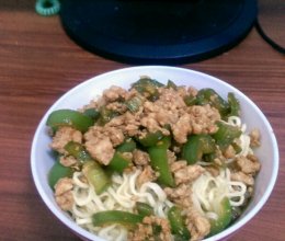 青椒炒肉末的做法