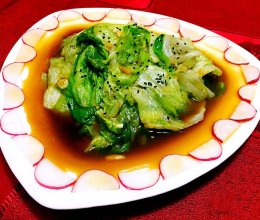 蚝油手撕西生菜的做法