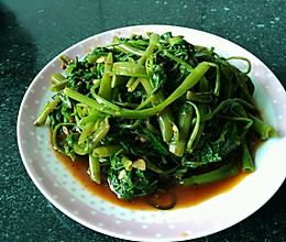 凉拌藤藤菜（空心菜）的做法