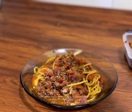 黑松露茄汁牛肉意面的做法