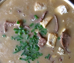 猪肝豆腐汤的做法