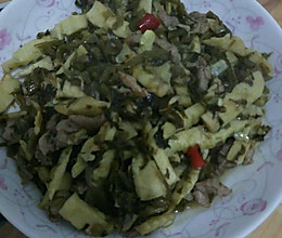 雪菜冬笋炒肉丝的做法