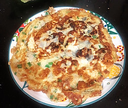 #中秋宴，名厨味#牡蛎肉煎蛋饼的做法
