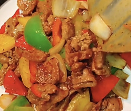 彩椒炒牛肉的做法