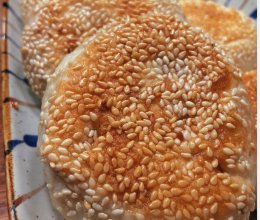 不用烫面不用发面教你做酥脆松软的芝麻花生酱小饼的做法