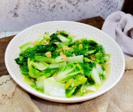 #中小学生做饭指南#猪油渣炒航白菜的做法