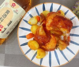 #红梅黄酒料酒家宴争霸赛#低脂！奥尔良烤鸡腿的做法