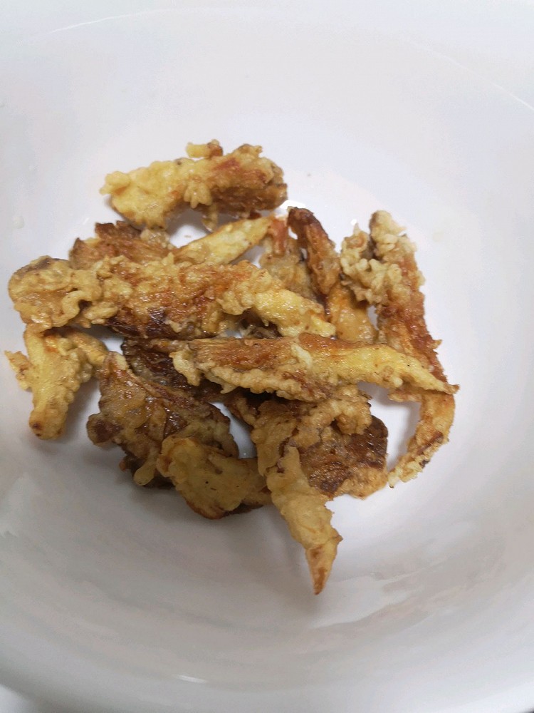 家常炸平菇的做法