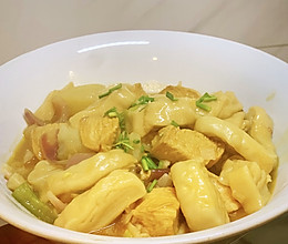 甘肃地方小吃-鸡肉垫卷子的做法