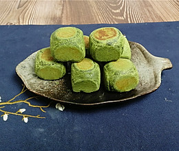 第三个抹茶味食谱，抹茶麻薯仙豆糕教程，自己制作来这么简单。的做法