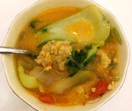 冬瓜粉丝丸子汤的做法